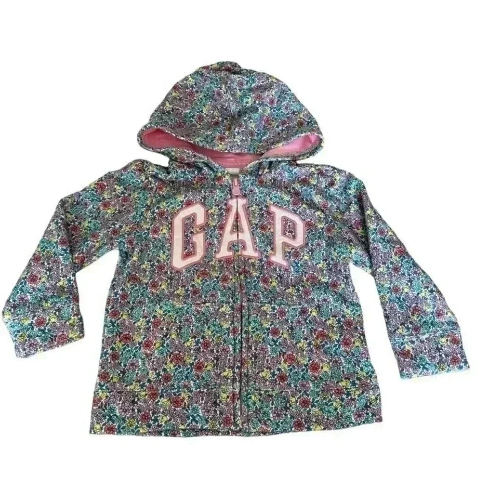 Carter’s Gap Long Sleeves Cotton Girls Multicolor Soft Hoodies SZ 4/5 #1993